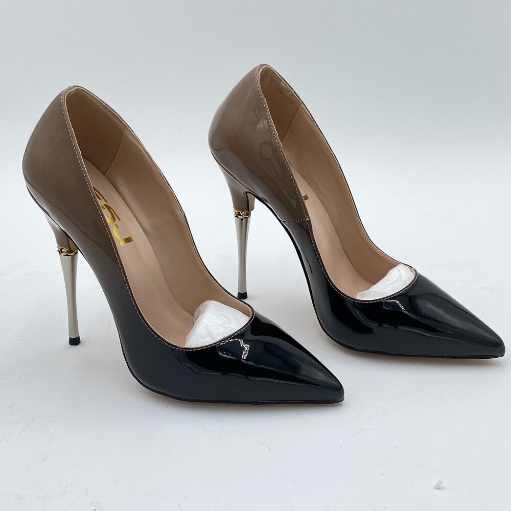 FSJ Women Sexy Slip On Formal Pumps Stiletto Heels Pointy Toe Chic Party